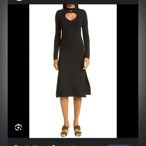 Staud castle heart cut out dress